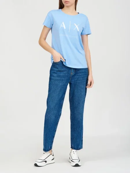 Футболка Armani Exchange блакитна