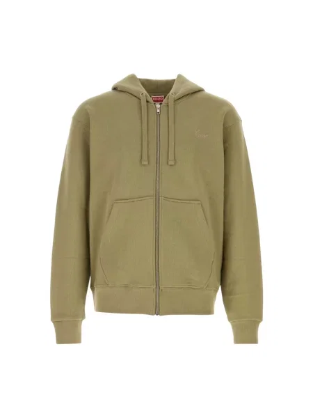 Haftowana bluza z kapturem Kenzo zielona