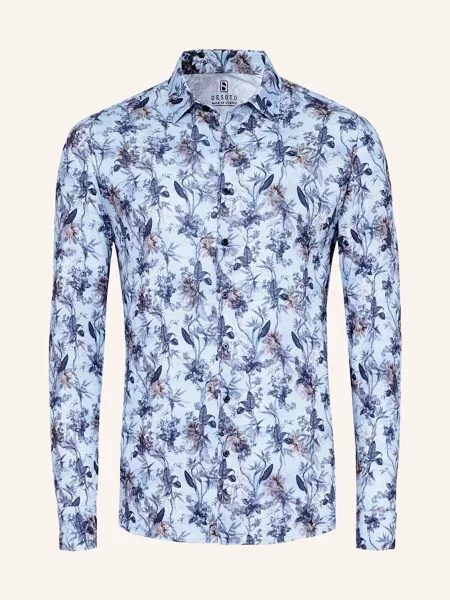 Desoto Koszula Slim Fit blau niebieska
