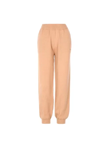 Spodnie Msgm z kaszmiru beżowe