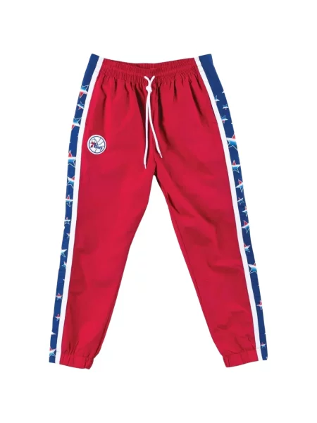 Pantaloni Mitchell & Ness alergare roșu