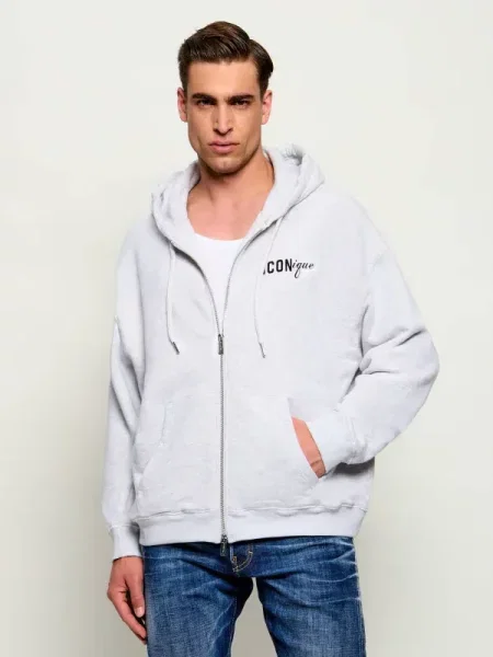 Hanorac Iconique | Boyfriend fit gri