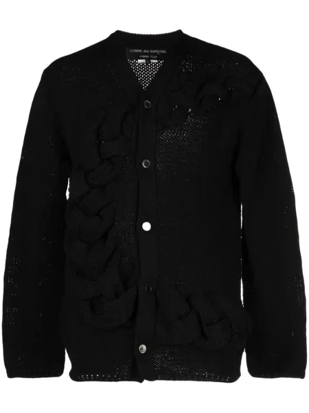 Cardigan Comme Des Garcons Homme Plus cu decolteu în V negru
