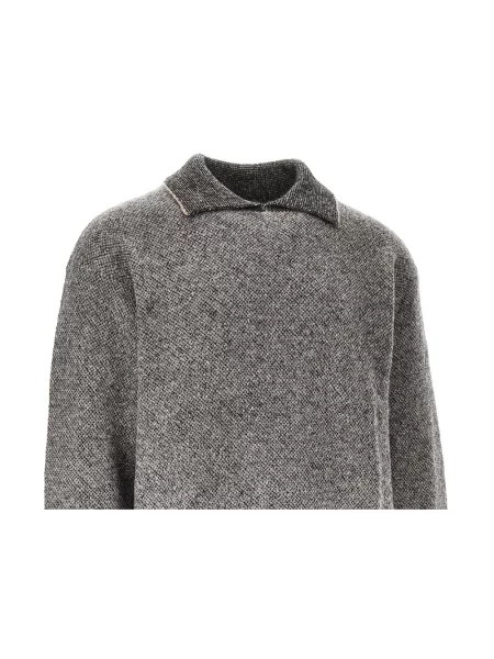 Sweter Emporio Armani wełniany szary