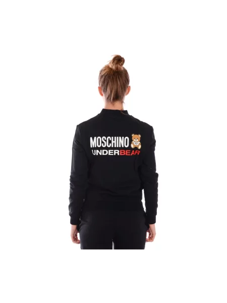 Bluza z kapturem Moschino z kapturem czarna