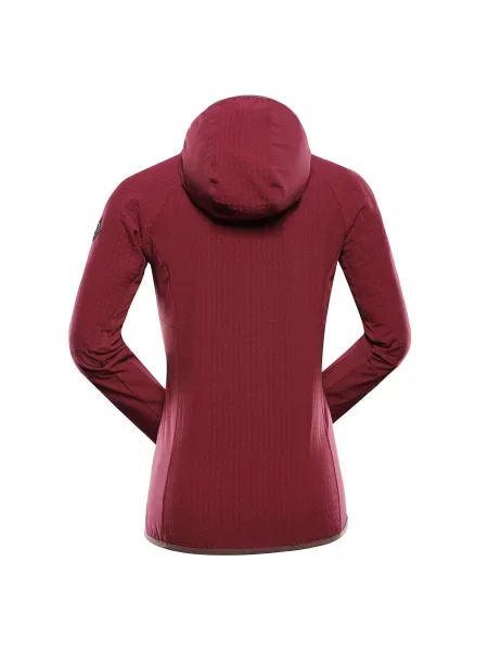 Bluza polarowa z kapturem Alpine Pro Hurama fioletowa