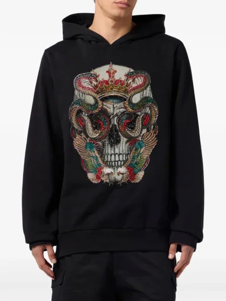 Hanorac cu glugă Philipp Plein negru