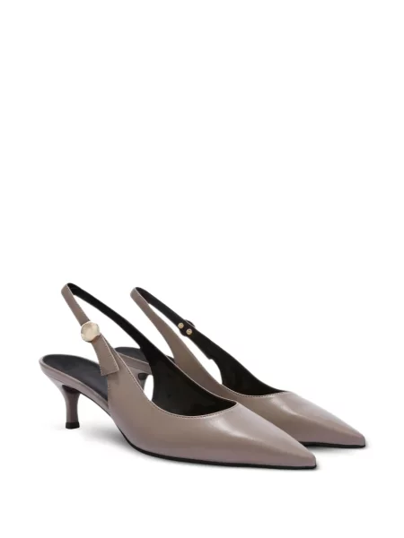 Pantofi cu toc Furla din piele maro