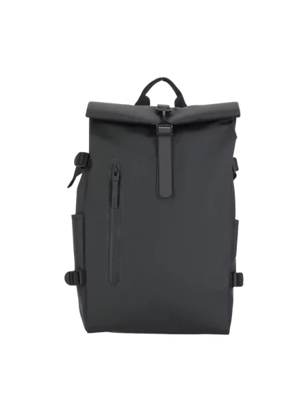 Rains Rolltop Rucksack Large W3 Black Unisex Plecaki i torby Rains Size: One size czarny