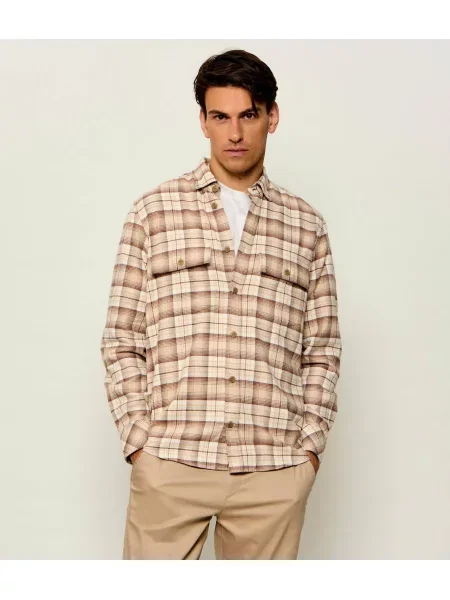 Bogner Cămașă Heiko | Relaxed fit bej