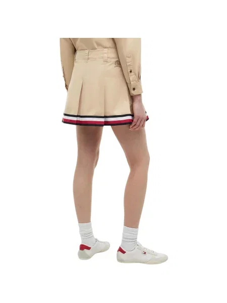 Fusta mini Tommy Hilfiger bej