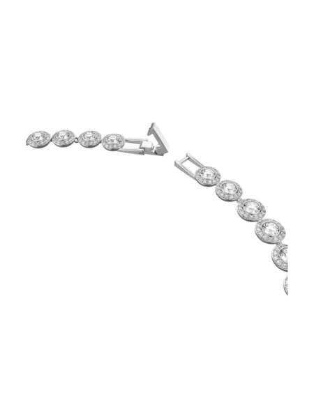 Naszyjnik Swarovski w jednolitym kolorze szary