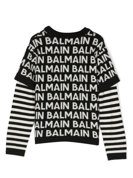 Sweter dziecięcy Balmain czarny