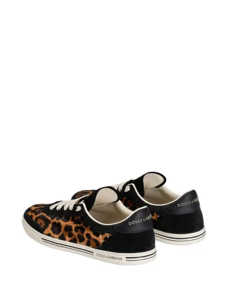 Sneakerși Dolce & Gabbana cu imagine cu model leopard maro