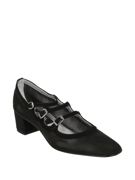 Pantofi cu toc Carel Paris cu bretele negru
