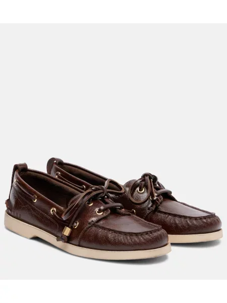 Pantofi loafer Golden Goose din piele auriu
