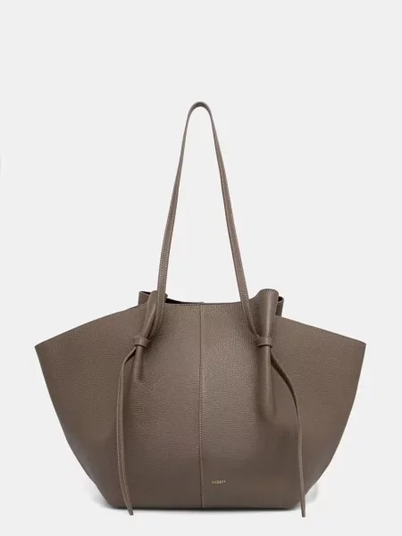 Yuzefi geantă shopper pentru femei din piele XL MOCHI maro