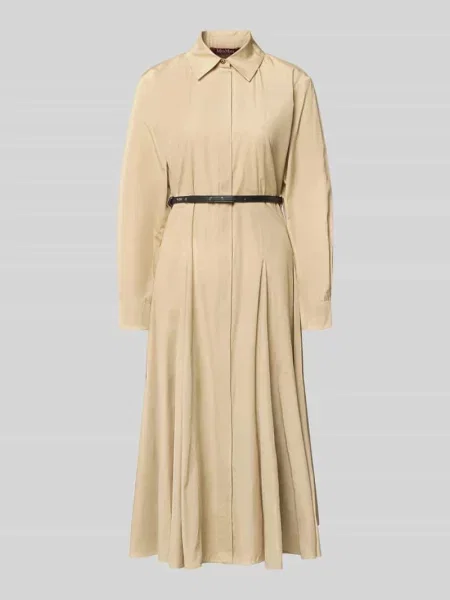 Sukienka koszulowa o kroju regular fit z czystej bawełny model STAFFETTO' Max Mara Studio