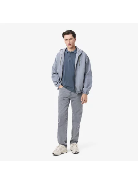 Классическое поло Lacoste голубое