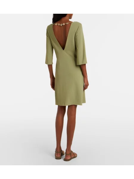 Rochie midi Eres cu mărgele verde