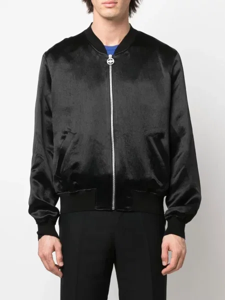 Stras geacă bomber Lanvin negru