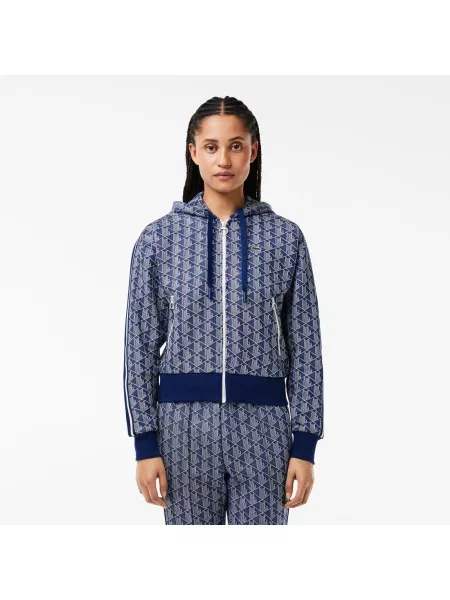 Lacoste толстовка Monogram блакитна