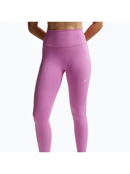 Női leggings Nike One Seamless Front High-Waisted light magenta/white. Méret: XL fehér
