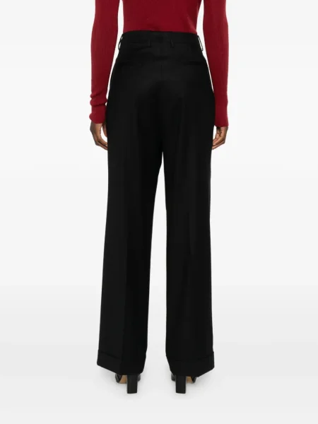 Pantaloni Berwich plisate negru