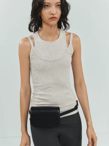 MANGO Sirat Майка Світло-сірий Ліоцел/бавовна сіра