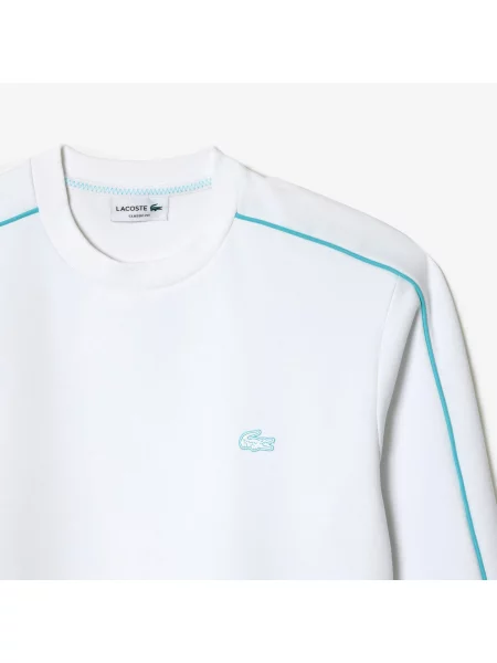 Lacoste Bluza Dwustronna Z Haftem Lacoste biała
