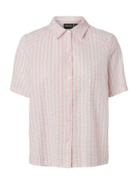 PIECES Bluză PCSTINNA roz alb