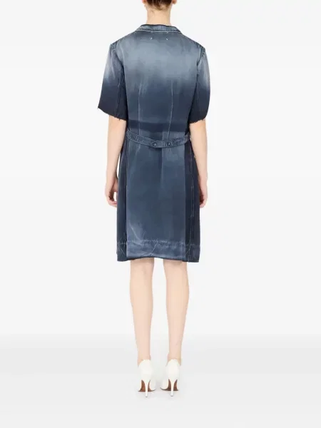Костюм миди рокля Maison Margiela до коляното синьо