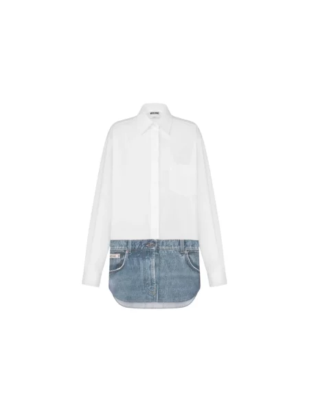 Koszula Moschino z nadrukiem biała