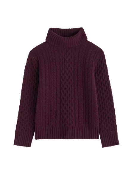 Seasalt Cornwall Svetr Pine Forest tmavě fialová