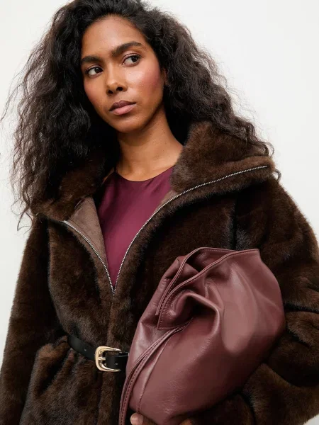 Куртка Answear.LAB демісезонна oversize коричневий