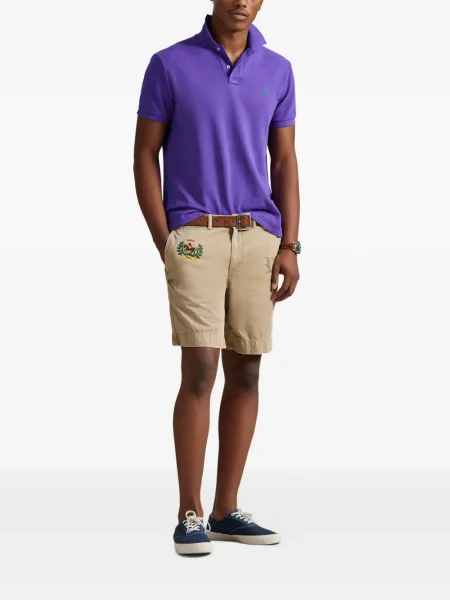 Ριγέ δερμάτινος κάλτσες Polo Ralph Lauren με κορδόνι μαύρο