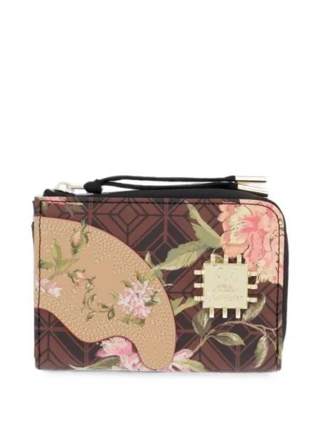 Portofel Sprayground cu model floral cu imagine maro
