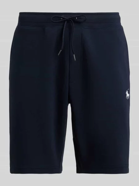 Szorty z dzianiny dresowej o kroju regular fit z mieszanki bawełny Polo Ralph Lauren granatowe