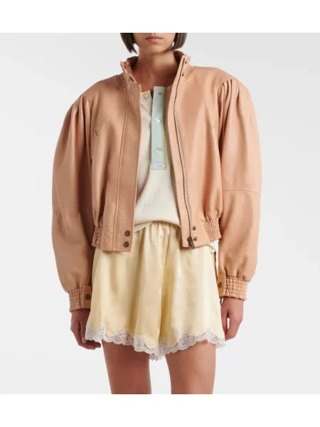 Decupat geanta de piele Chloé roz