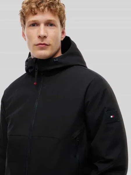 Kurtka w stylu puffer z zamkiem błyskawicznym dwustronnym Tommy Hilfiger czarna