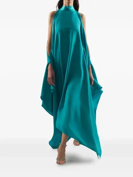 Rochie Taller Marmo asimetrică albastru