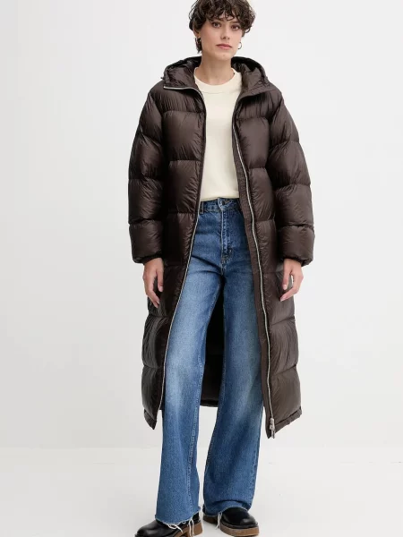 Tommy Hilfiger Péřová bunda hnědá