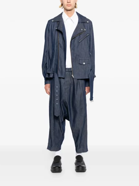 Geacă de blugi Comme Des Garçons Black biker negru