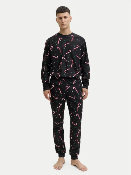 Jack & Jones Pijama Tristan negru