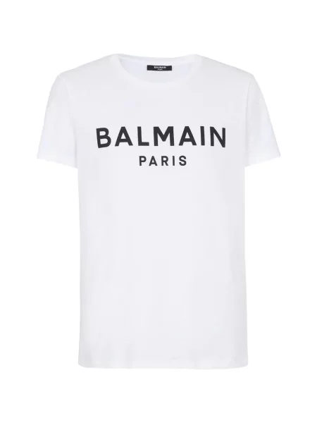 Tricou Balmain cu imagine alb