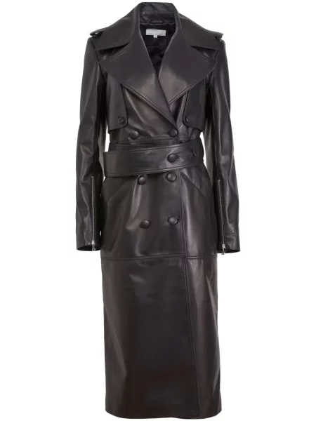 Trenci Fleur Du Mal din piele negru