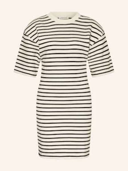 Anine Bing Sukienka Dresowa Mona Z Rękawami weiss czarna