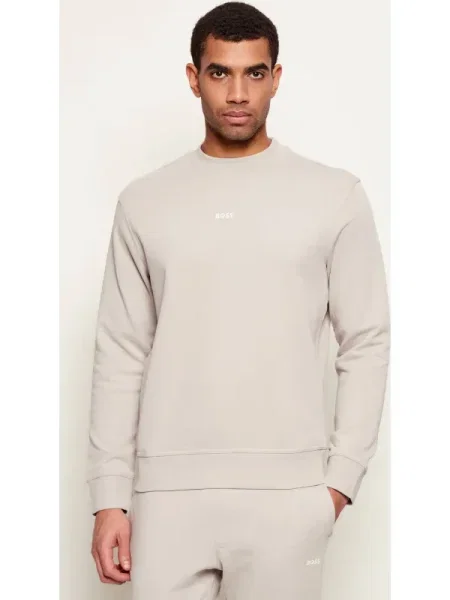 BOSS ORANGE Hanorac WeSmallcrew | Comfort fit | Relaxed fit bej