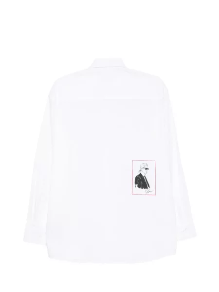 Cămașă Karl Lagerfeld cu imagine alb