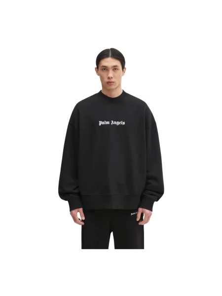 Palm Angels bluza Classic Logo z nadrukiem czarny